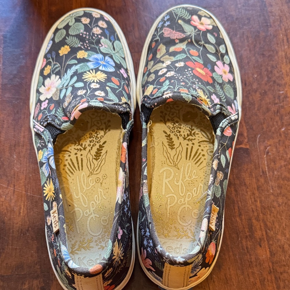 Rifle Paper Co. Floral Canvas Slip-Ons